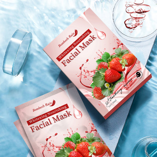 Facial masks Wholesale Custom Strawberry Fruit Facial Mask Whitening Facial Masks Skin Care