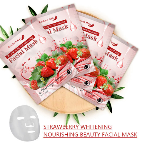 Facial masks Wholesale Custom Strawberry Fruit Facial Mask Whitening Facial Masks Skin Care