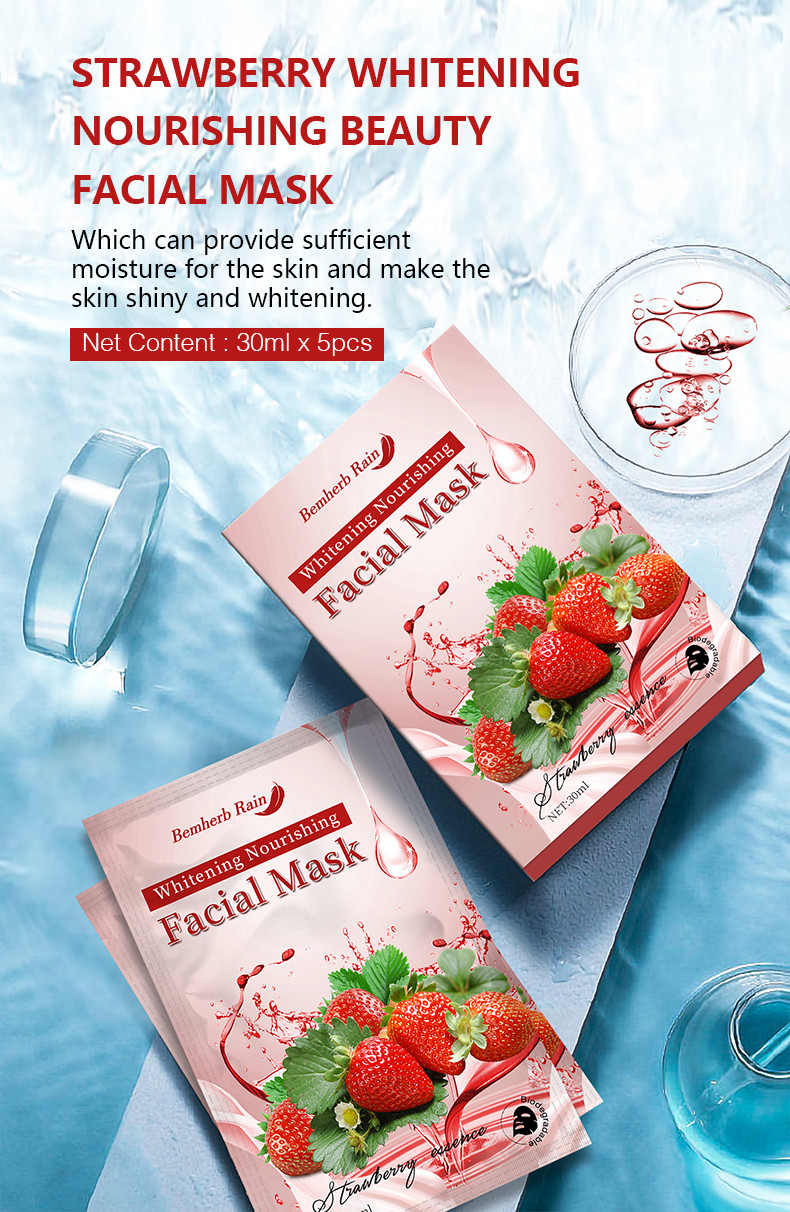 Strawberry whitening mask