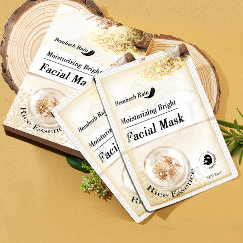 Facial Mask Sheet Mask For Sensitive Skin Whitening Anti-ance Rice Face Mask Care