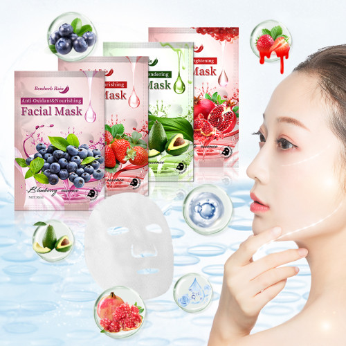 Natura fruit extract mask skin care sheet mask whitening anti-age moisturizing beauty face mask