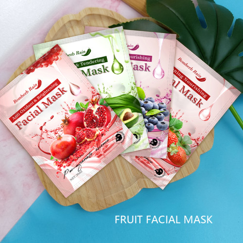 Natura fruit extract mask skin care sheet mask whitening anti-age moisturizing beauty face mask