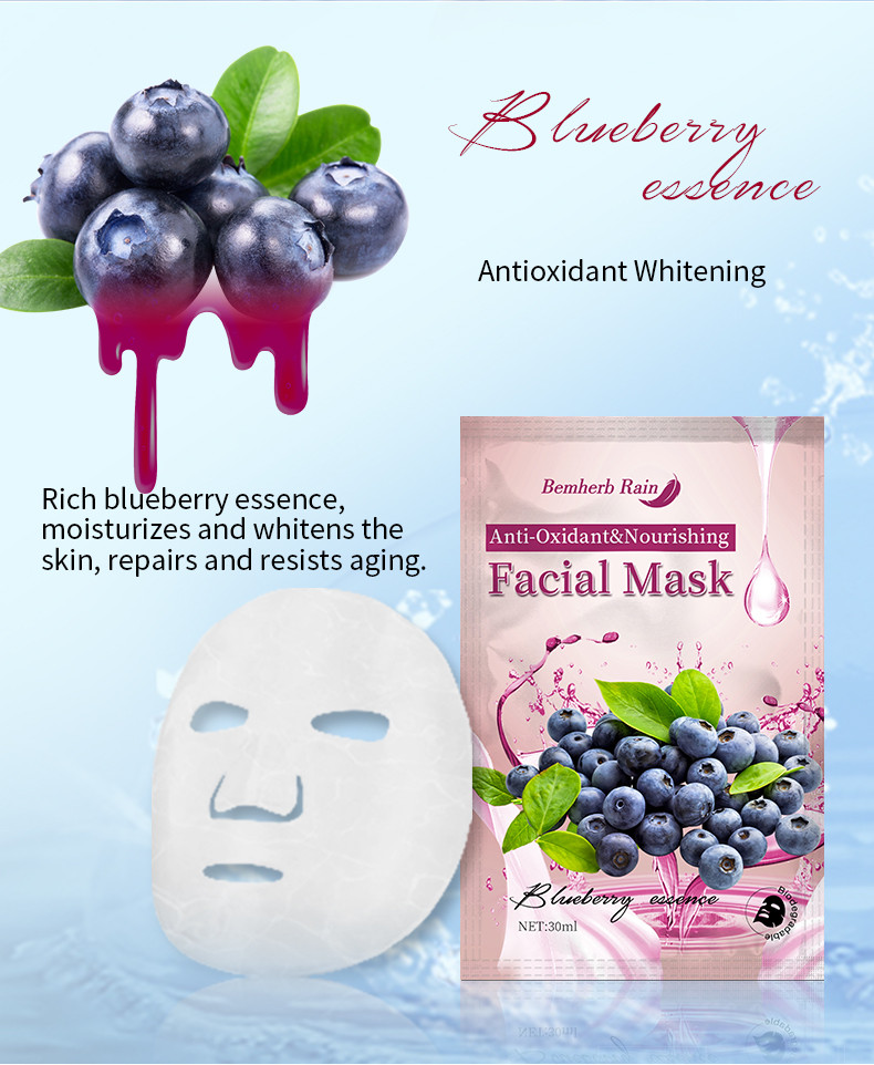 Antioxidant whitening face mask