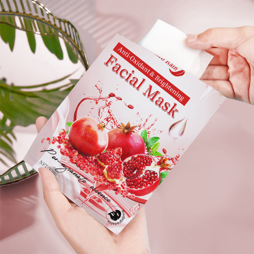 Pomegranate Fruit Facial Mask Anti Aging Mask Sheet Cosmetic Anti-wrinkle Whitening Face Mask Care