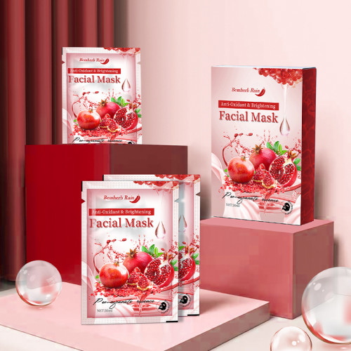 Pomegranate Fruit Facial Mask Anti Aging Mask Sheet Cosmetic Anti-wrinkle Whitening Face Mask Care