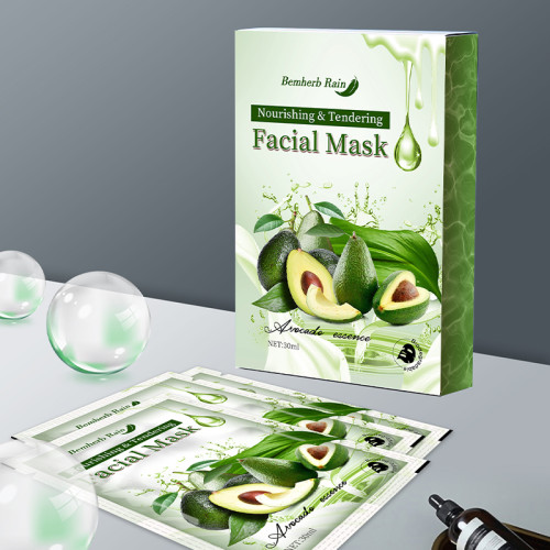 Beauty Fruit Facial Mask Anti-oxidation  Nourishing Facial Masks Skin Care Avocado Korean Face Maskes Sheet