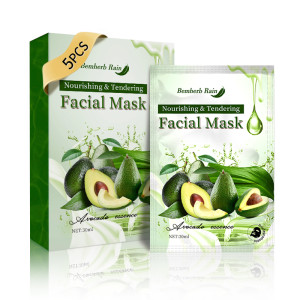 Beauty Fruit Facial Mask Anti-oxidation  Nourishing Facial Masks Skin Care Avocado Korean Face Maskes Sheet