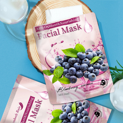 Anti-aging face mask care blueberry fruit facial mask hydrating facial masks wholesale