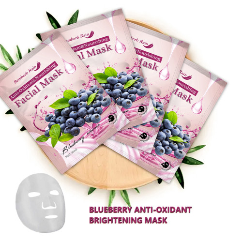 Anti-aging face mask care blueberry fruit facial mask hydrating facial masks wholesale