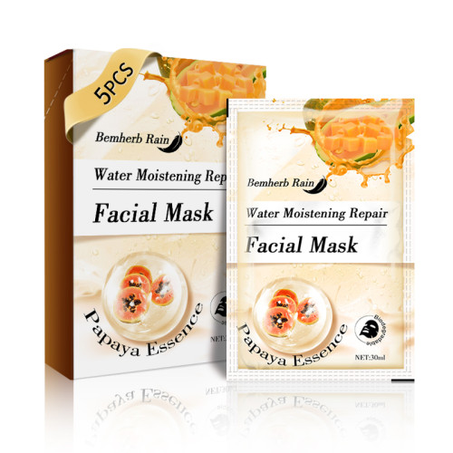 Papaya Korean Face Maskes Sheet Anti Age Face Mask Care Ecofriendly Facial Masks Wholesale