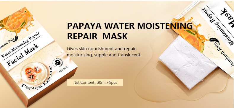 papaya extract face mask