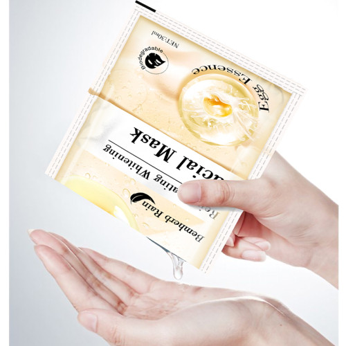 Egg Essence Sheet Mask Whitening Smooth Moisturizing Skincare Facial Sheet Pore Shrinking Collagen Masks