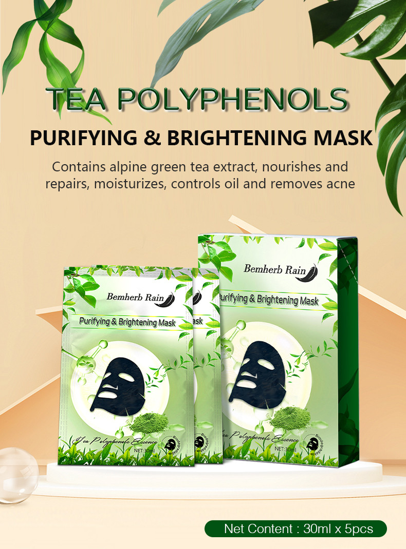 Anti-acne green tea mask