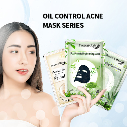 Oem Oil Control Korean Face Maskes Sheet Moisturizing Mask Sheet Anti-Acne Facial Masks Wholesale