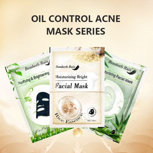 Oem Oil Control Korean Face Maskes Sheet Moisturizing Mask Sheet Anti-Acne Facial Masks Wholesale