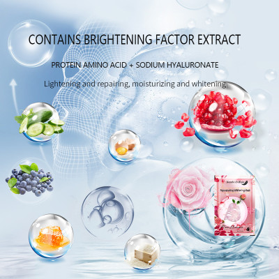 Whitening Hydrating Face Mask Care Hyaluronic Beauty Mask Moisturizing Facial Sheet Mask