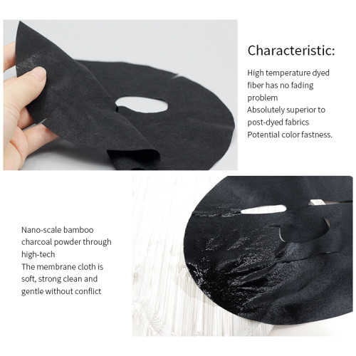 40gsm facial masks wholesale bamboo charcoal fiber face sheet masks pore cleansing facial masks skin care