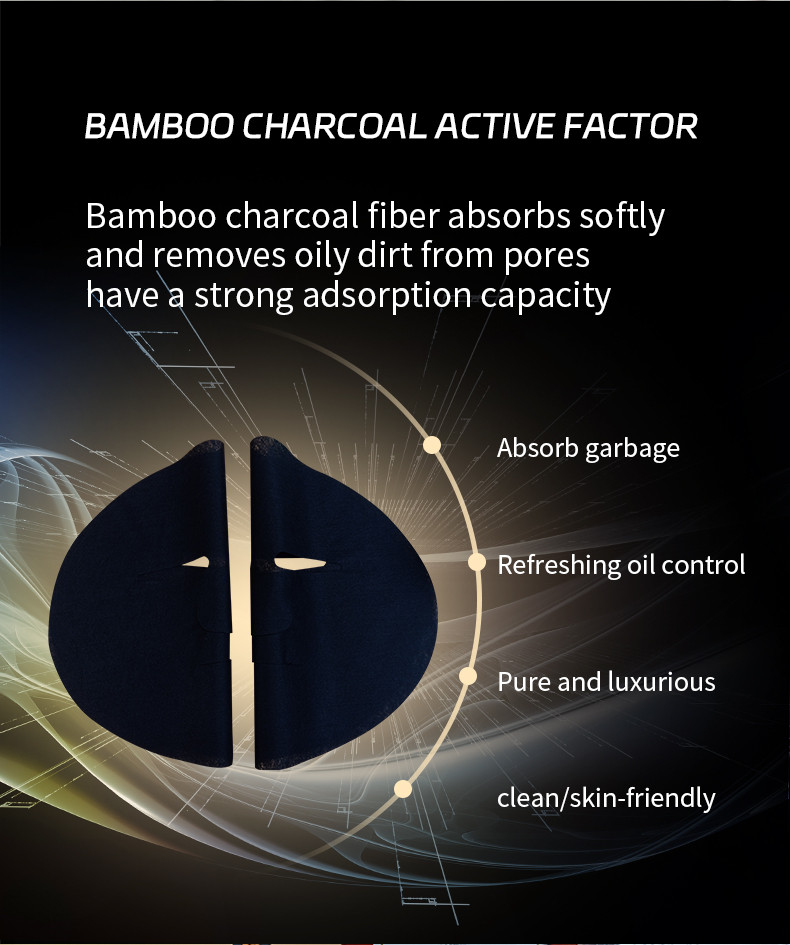 bamboo charcoal fiber face sheet masks