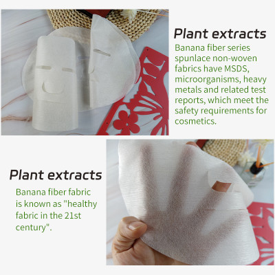 35gsm Banana Peel Nonwoven Fabric Spunlace Cloth Facial Mask Dry Face Mask Sheet