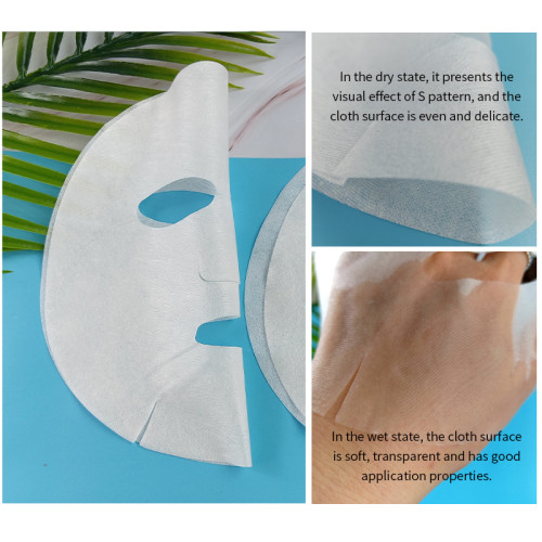 60gsm super fitting Cupro fiber Nonwoven Fabric Spunlace Dry Face Mask Sheet soft Face Mask Materials