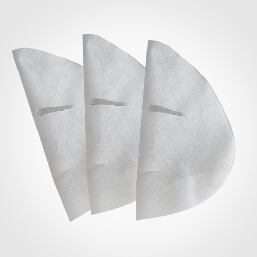 40gsm plain pattern cupro facial mask skin care cloth facial mask dry face mask sheet