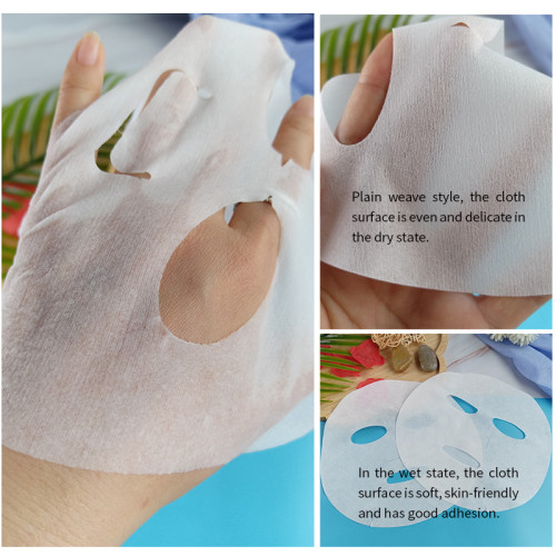 50gsm Plant Fiber Dry Face Mask Sheet Environmentally Nonwoven Mask Sheet Fabric Face Masks