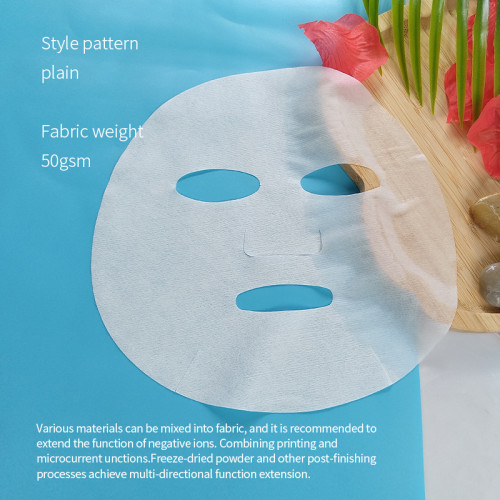 50gsm Plant Fiber Dry Face Mask Sheet Environmentally Nonwoven Mask Sheet Fabric Face Masks