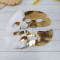 Gold foil cloth facial mask composite separate fabric face masks nonwoven mask sheet