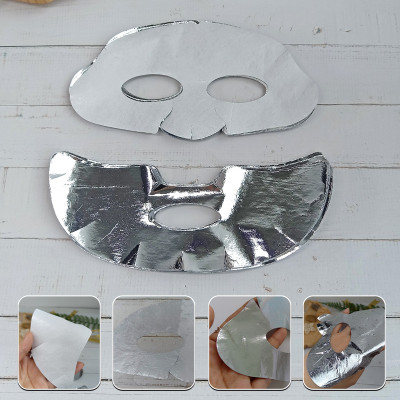Silver foil fabric face masks new design separate facial mask material facial sheet mask manufacturer
