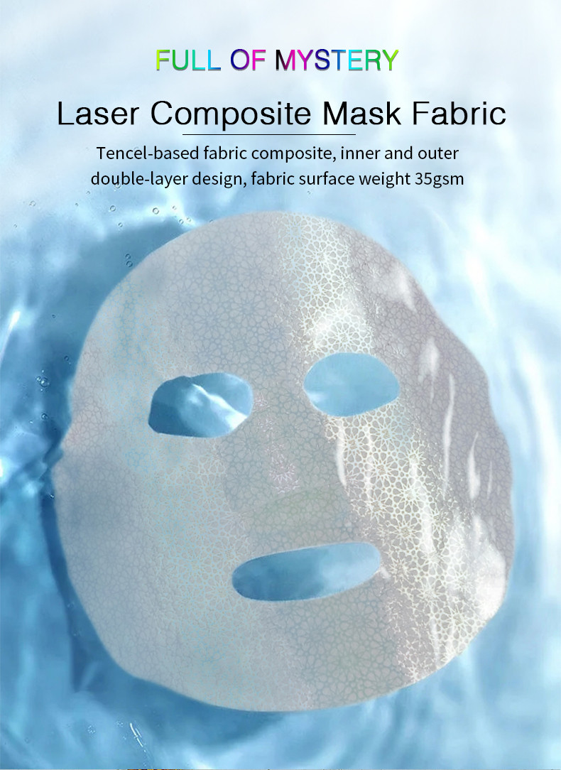 Colorful foil dry face mask sheet