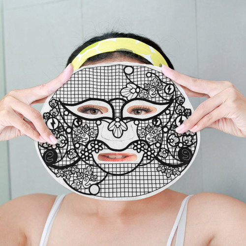 Factory direct sale fabric face masks microcurrent massaging cloth facial mask spunlace fabric