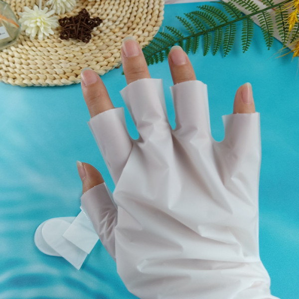 Wholesale PE Hand Mask Material Double Layer Nonwoven Hand Mask Skin Care Hands & Feet Care