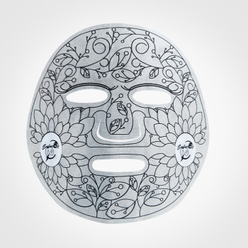 Black technology facial masks paper microcurrent facial mask material acupuncture acupoint dry face mask sheet