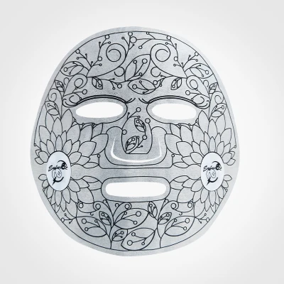 Black technology facial masks paper microcurrent facial mask material acupuncture acupoint dry face mask sheet