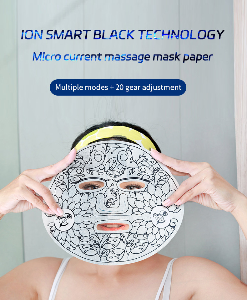 microcurrent massaging cloth facial mask