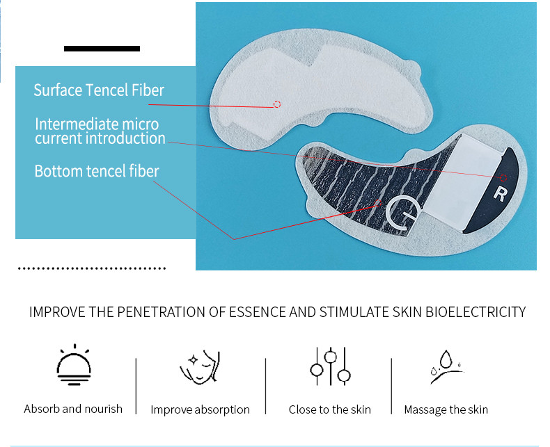 Battery iontophoresis eye patches