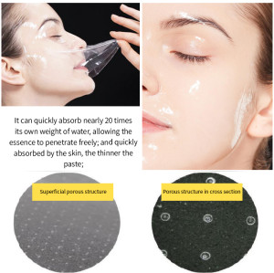 Super Absorbent Dry Face Mask Sheet Skin-friendly Jelly Facial Masks Paper Crystal Facial Masks