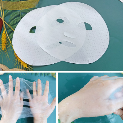 Super Absorbent Water Soluble Facial Masks Paper  Bio Collagen Dry Mask Sheet Jelly Facial Mask