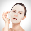 New pattern Cupro Facial Mask skin care Nonwoven Mask Sheet wavy lines Facial Mask Material