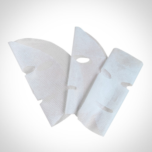 New pattern Cupro Facial Mask skin care Nonwoven Mask Sheet wavy lines Facial Mask Material