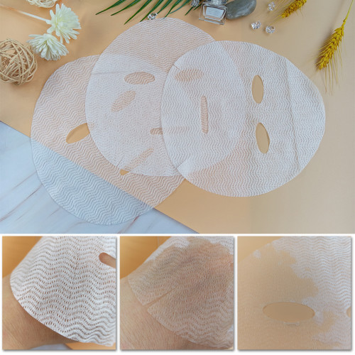 New pattern Cupro Facial Mask skin care Nonwoven Mask Sheet wavy lines Facial Mask Material