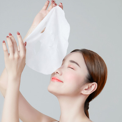 35gsm special pattern nonwoven mask sheet Japanese microfiber spunlace fabric dry face mask sheet