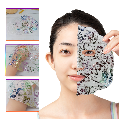 Colorful foil facial masks paper invisible face mask materials superconductivity face mask sheets