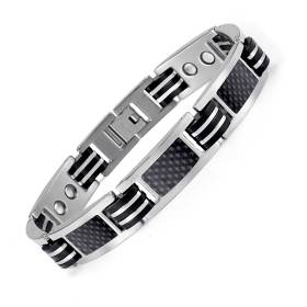 Pyrhus  Titaium Silicone carbon fiber bio power bracelet