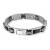 Streamline fashion black titanium bio power magnetic bracelet