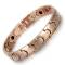 Rose gold scintillate stainless steel magnetic bracelet