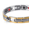 Apricity stainless steel silver and gold  plated magnetic bracelet