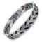 Androsphinx Black and Silver stainless steel magnetic bracele