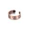Opulent pure solid copper magnetic ring