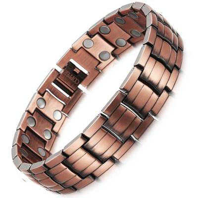 beatitude mens solid copper magnetic bracelet
